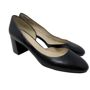 Cole Haan Daina D'Orsay Pump Heels Womens Size 11B Black Leather Rounded Toe
